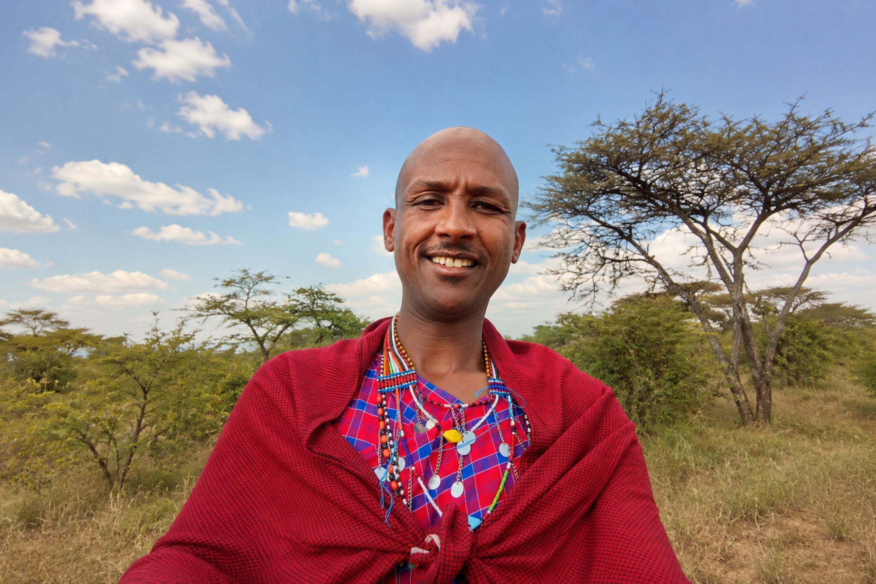 Dennis, a tour guide on the savanna